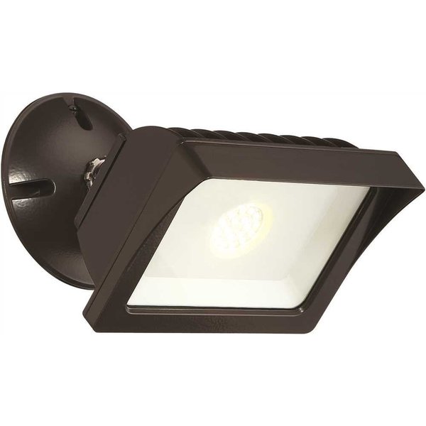 Envirolite Bronze Outdoor LED Adjustable Single-Head Flood Light FL2016N40-48